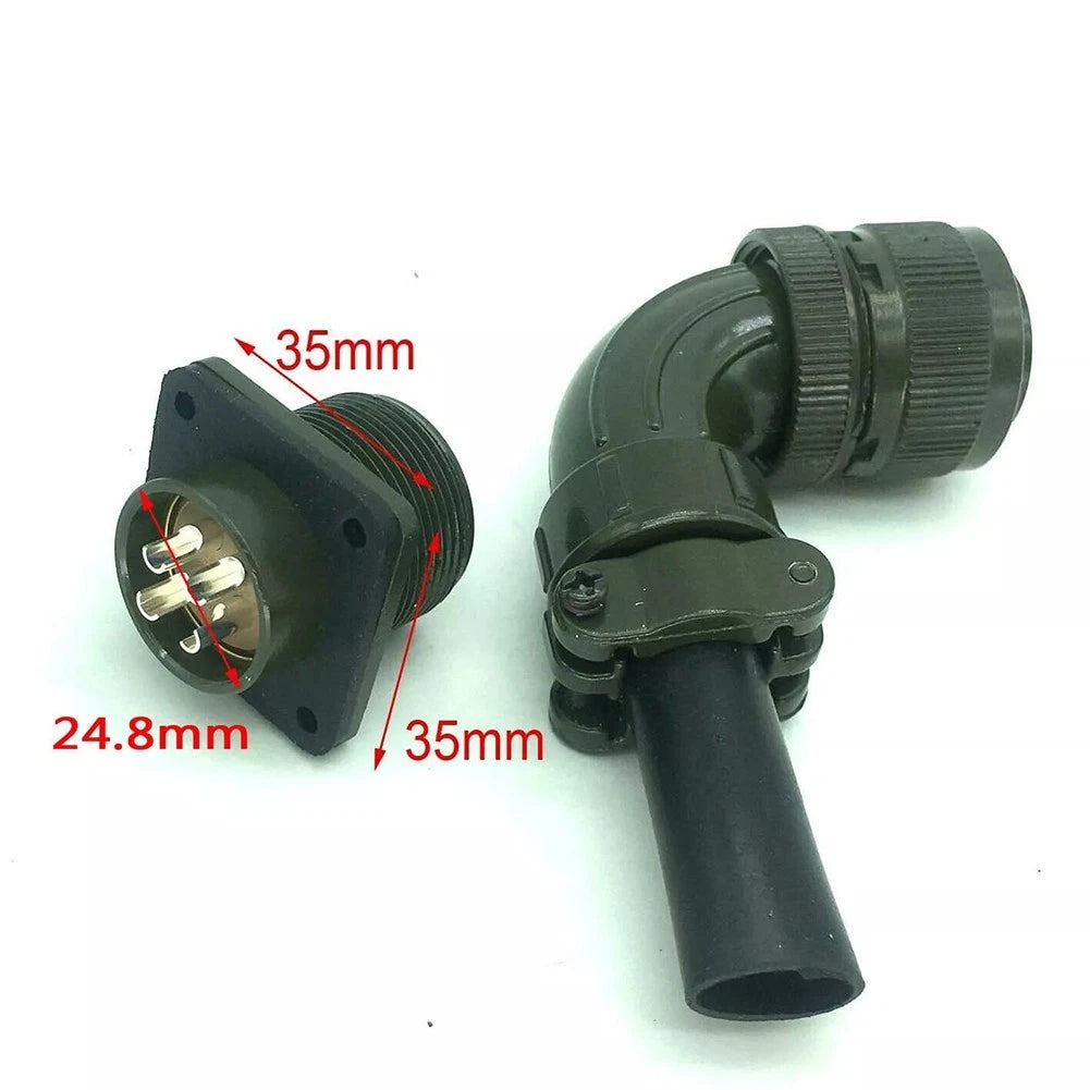 Set of 4 Aviation Connectors 3108 1810S 90 Degree 4 Pin for Motors