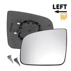Left Side Heated White Mirror Glass for Mercedes Viano (2010–2020)