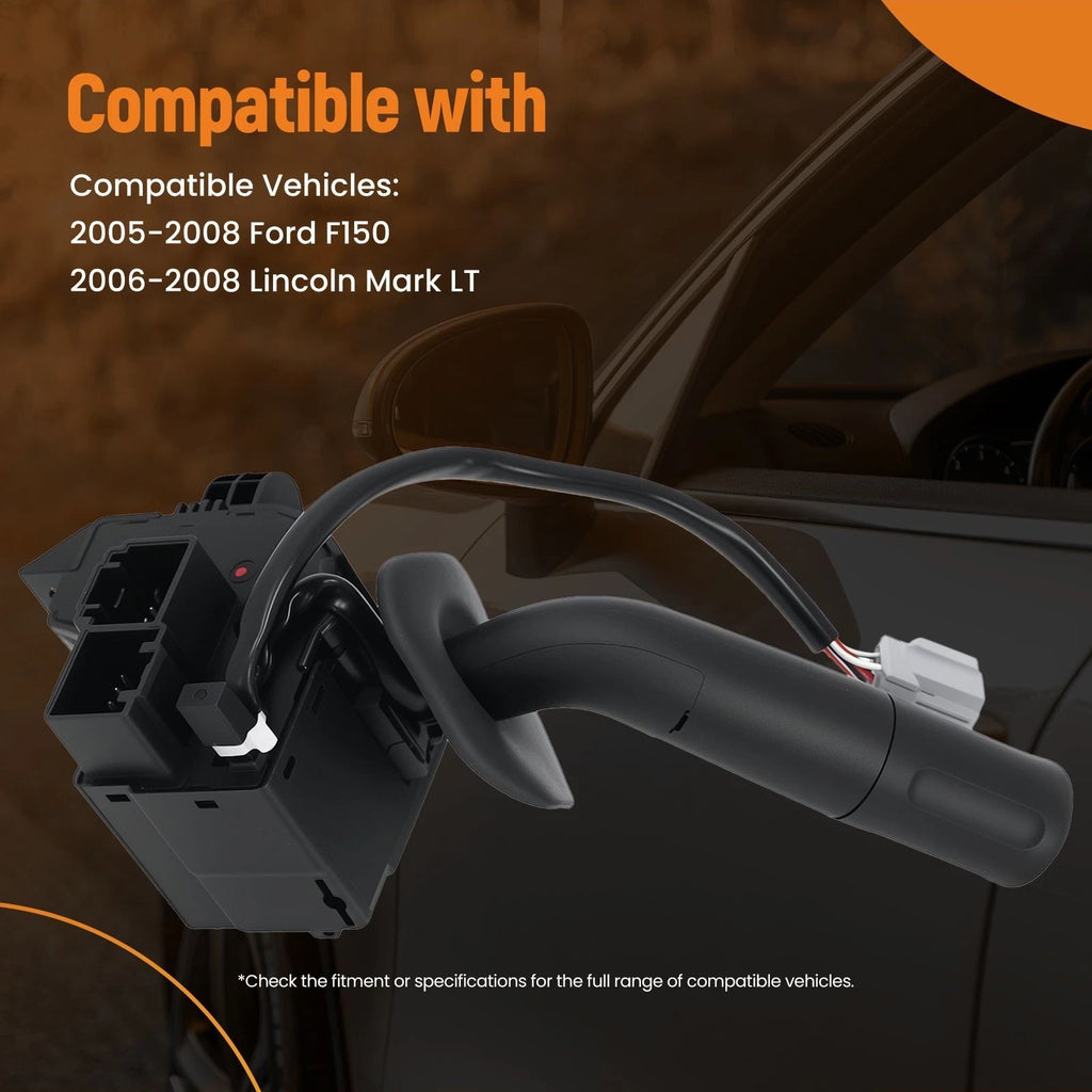 Turn Signal Wiper Switch for Ford F150 (2005–2008) 5L3Z13K359AAA Black