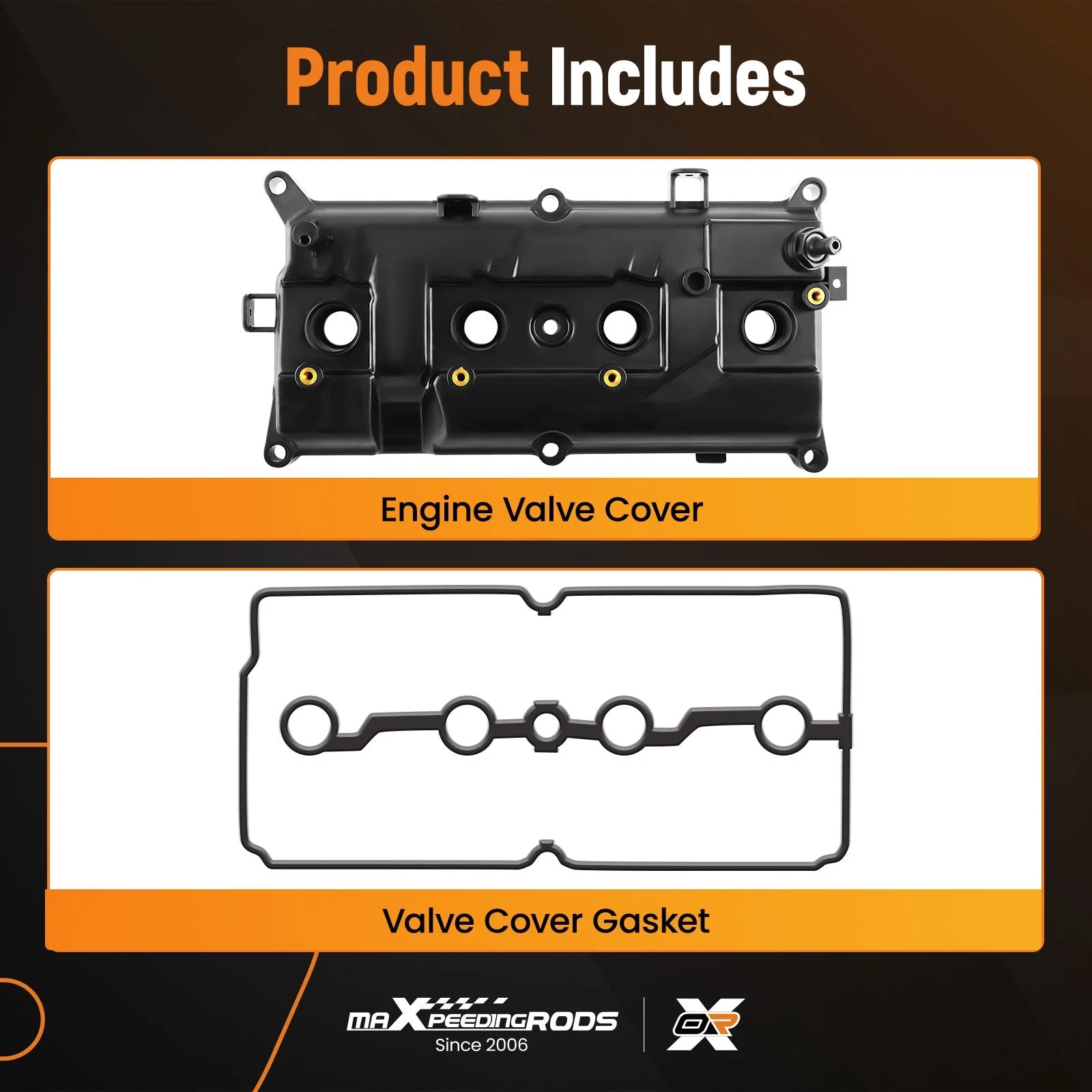 Engine Valve Cover with Gasket for Nissan Versa (2007–2012)