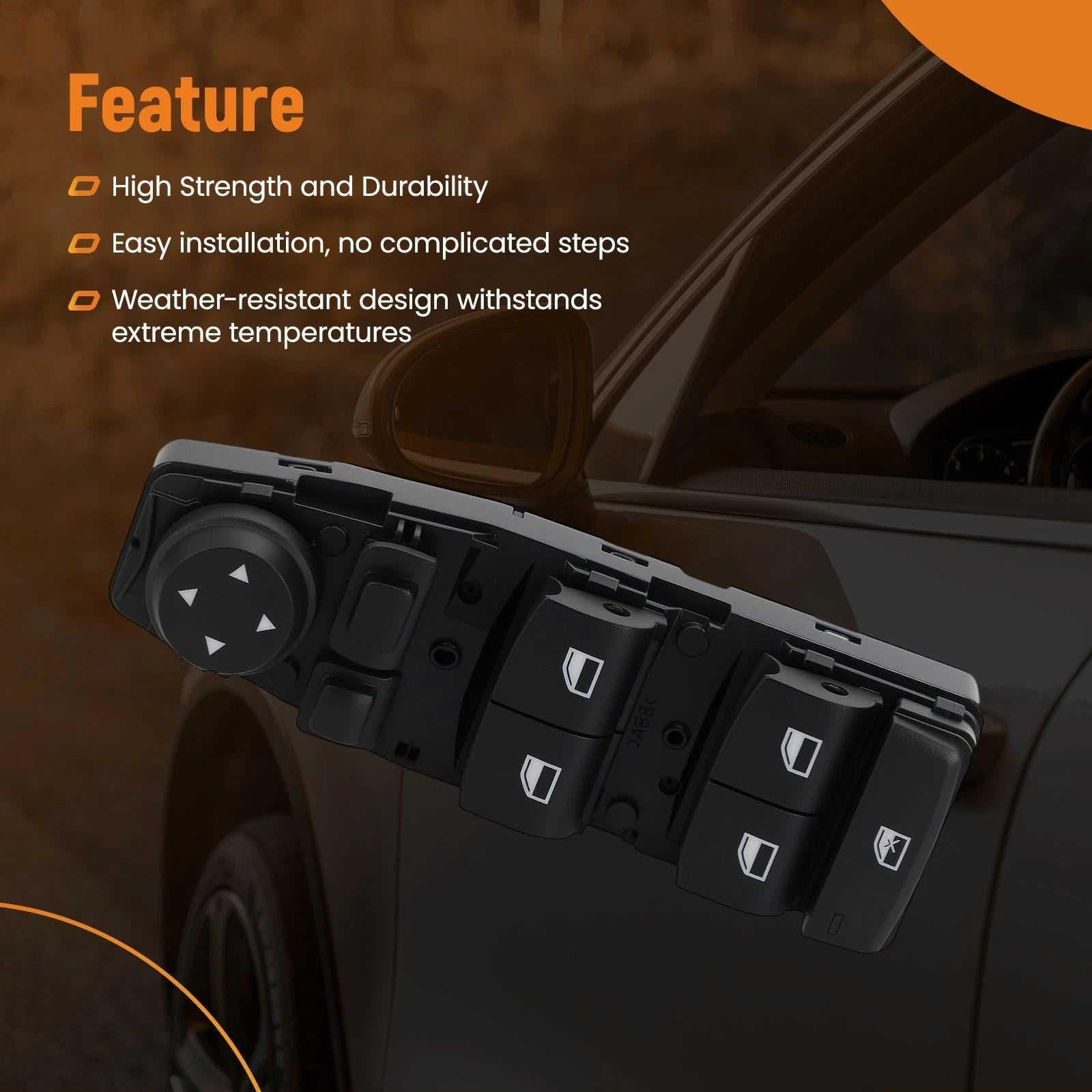 Master Window Switch for BMW 528i/535i/550i (2010–2016) 61319241955