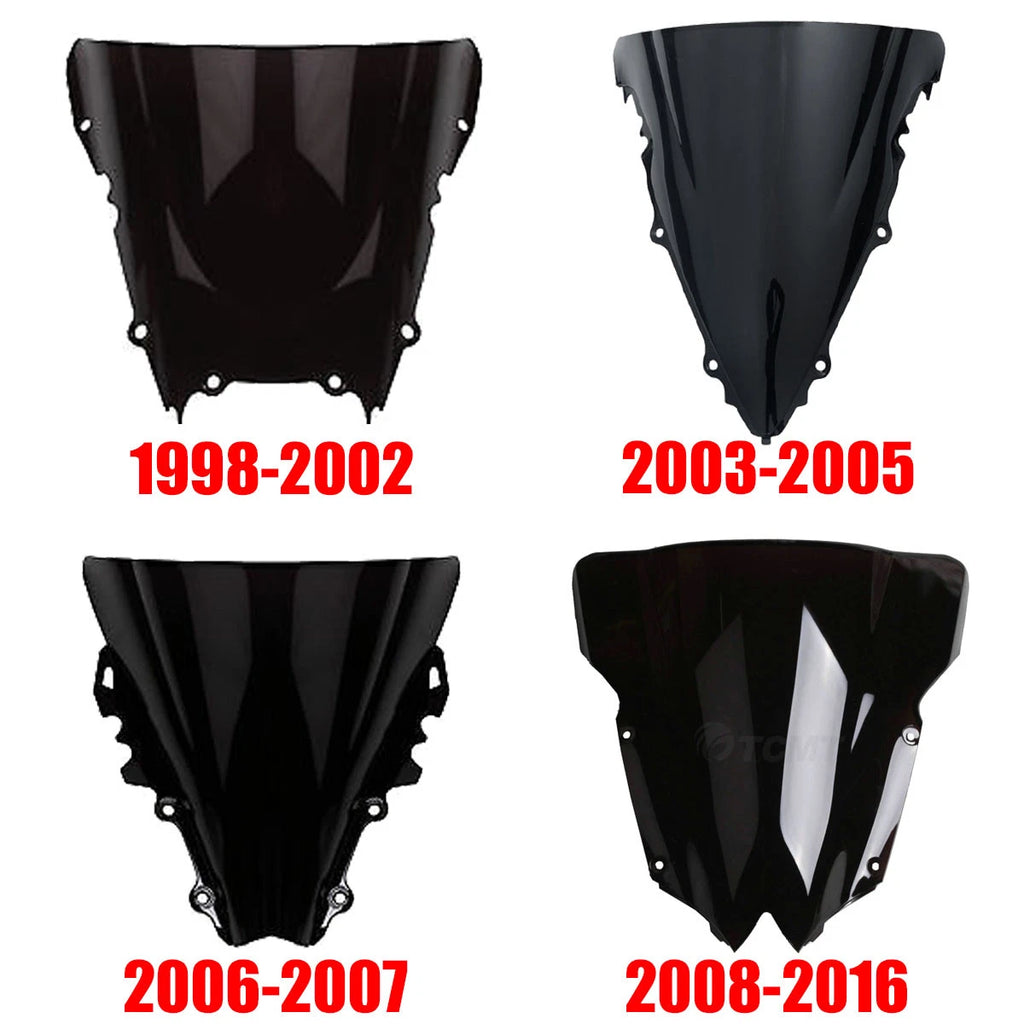 Dual Bubble Windshield for Yamaha YZF R6 (1998–2016)