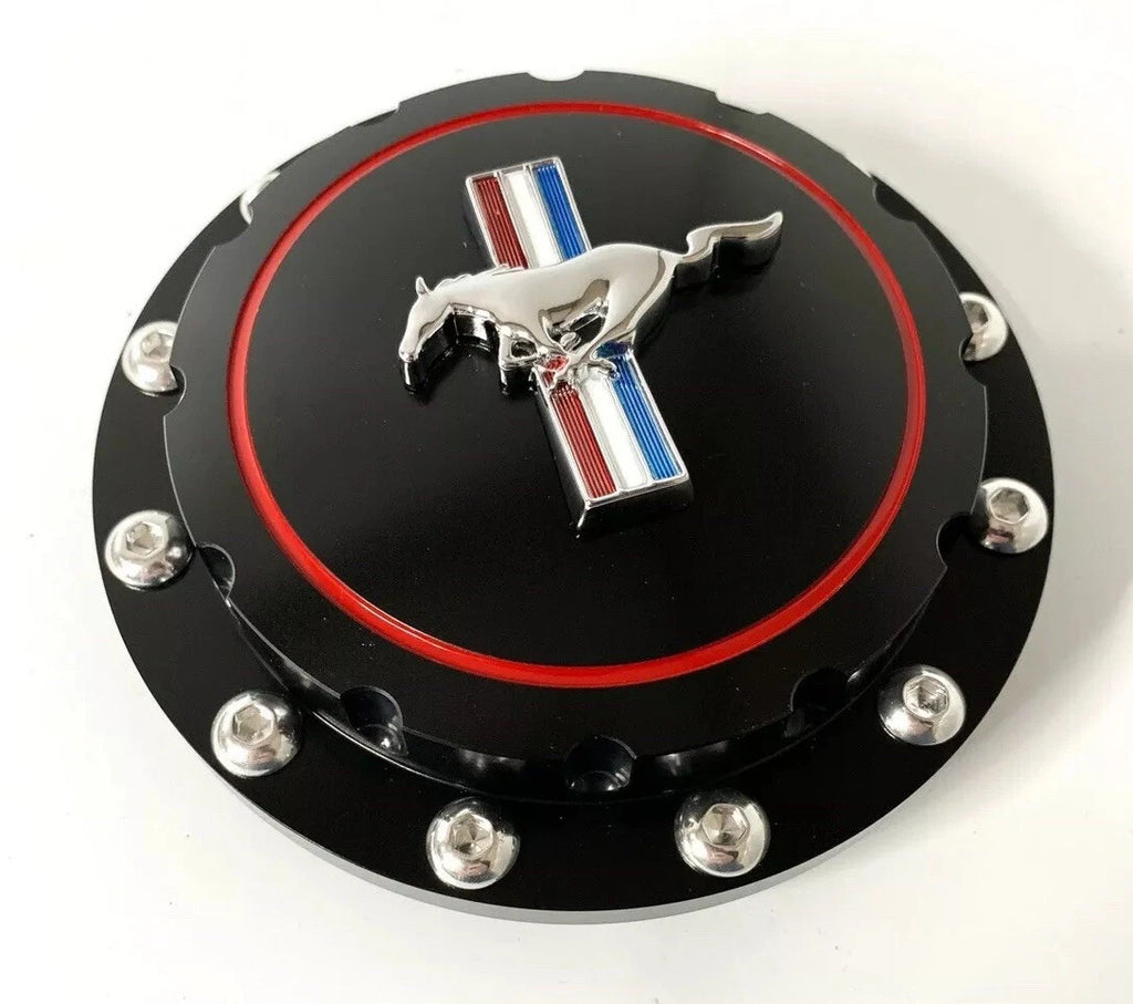 Fuel Cap Replacement Gas Cap with Emblem for 1964-1973 Ford Mustang