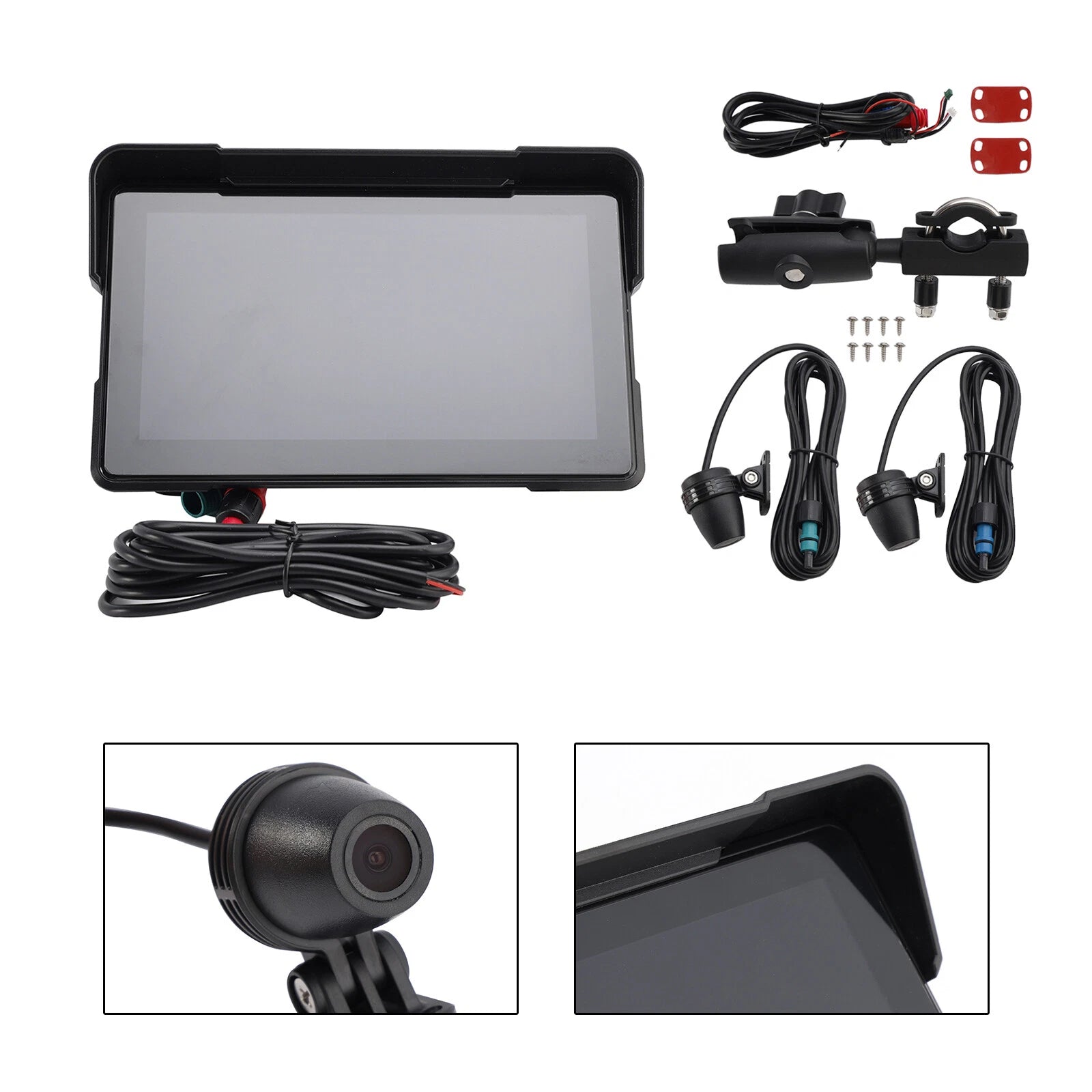Wireless GPS Carplay 1080P Recorder for Universal Scooters Motorcycles