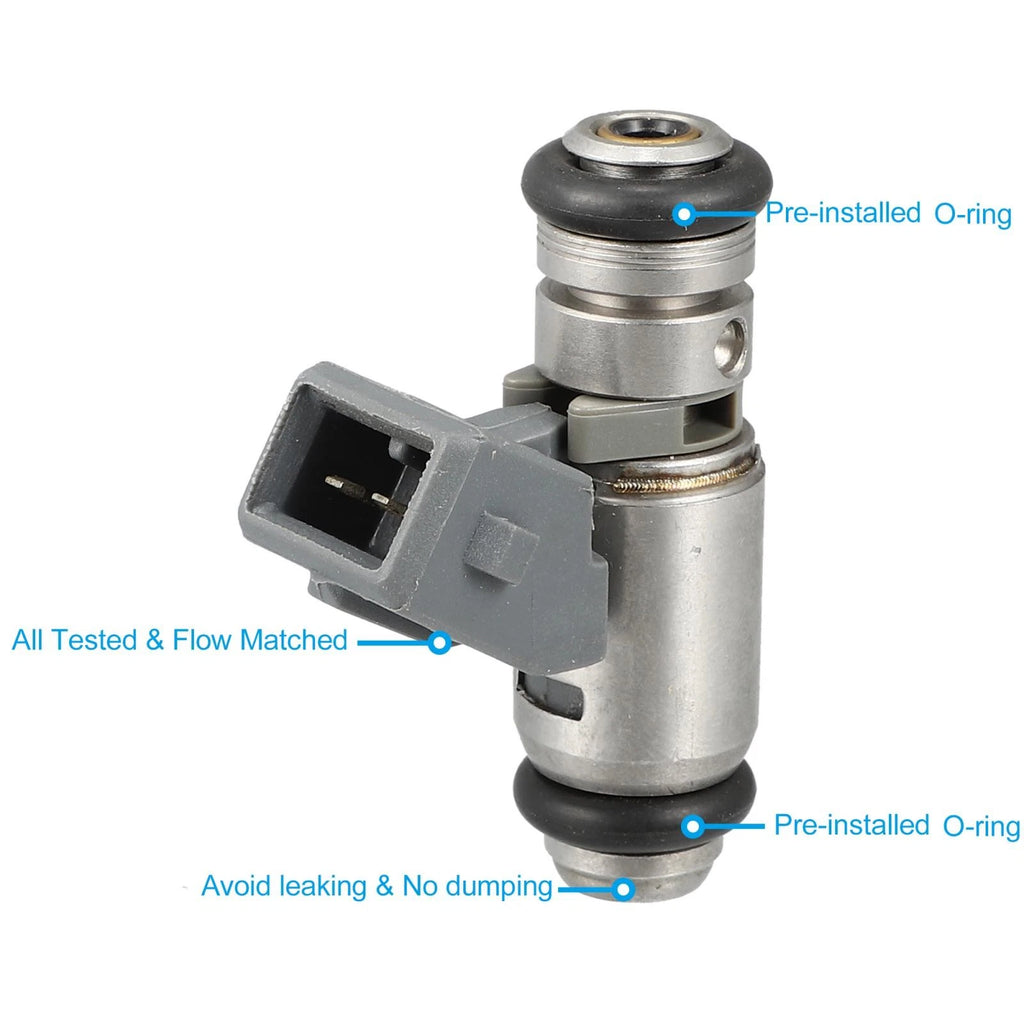 Fuel Injector Flow Matched IWP119 2N1U9F593KA 1149646 for Ford Fiesta V (2008–2017)