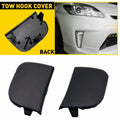 2pcs Tow Hook Cover for Toyota Prius (2012–2015) Black Primed