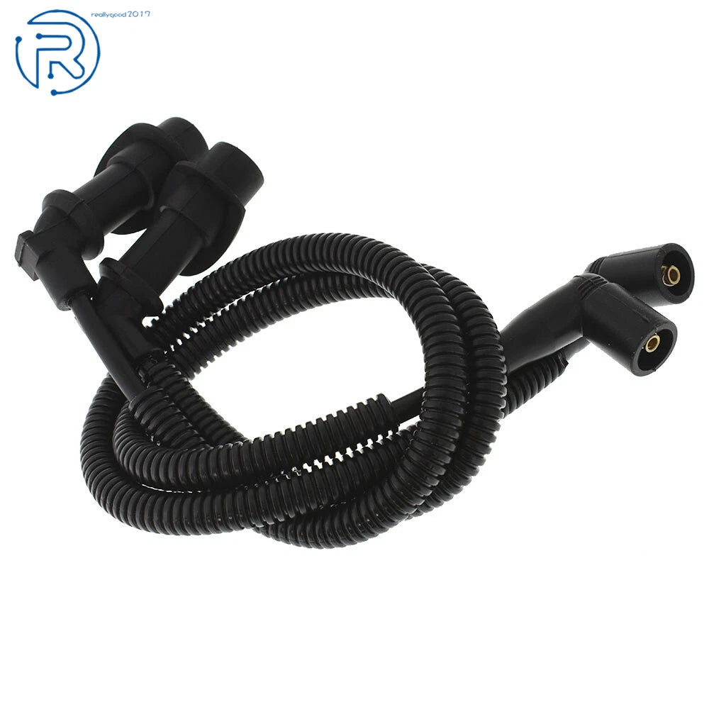 2X Ignition Coil Spark Plug Cap & Wire for Polaris RZR XP (2008-2014)