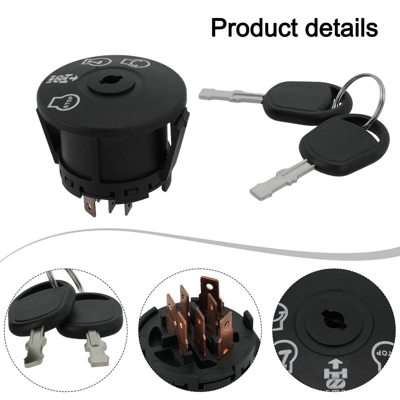 Ignition Switch for Cfm HS Models (with Two Keys)
