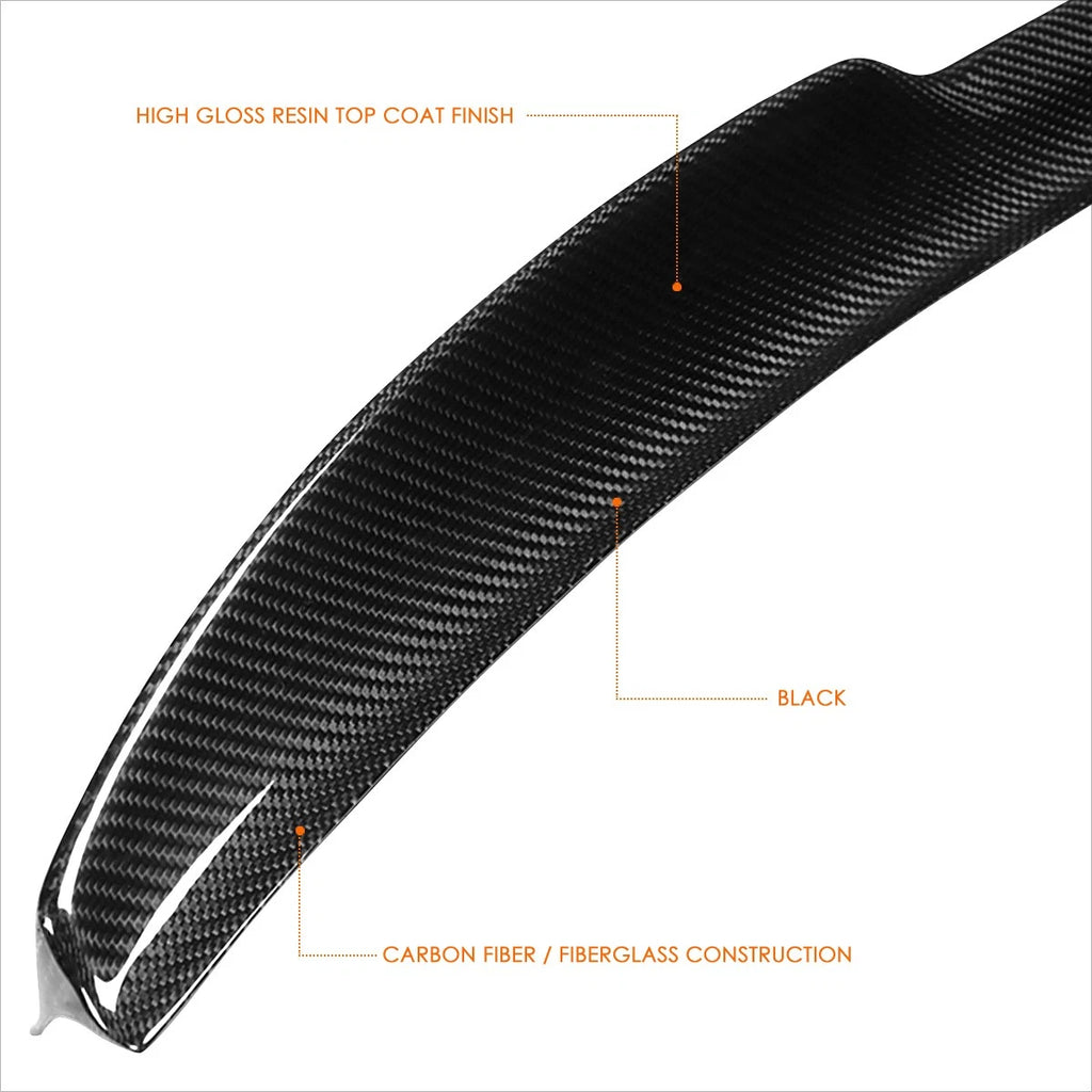 Carbon Fiber V-Style Rear Trunk Lid Spoiler for GS430 GS450H GS460 (2006–2011)