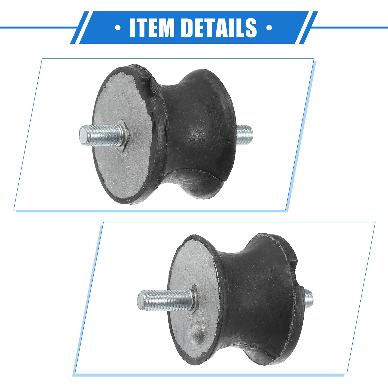 2X Automatic Transmission Mounts for BMW 325is (1992–1995) Rubber Black