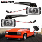 Pair Front Fog Lights for Chevrolet C1500 C2500 K1500 K2500 (1988–2000)