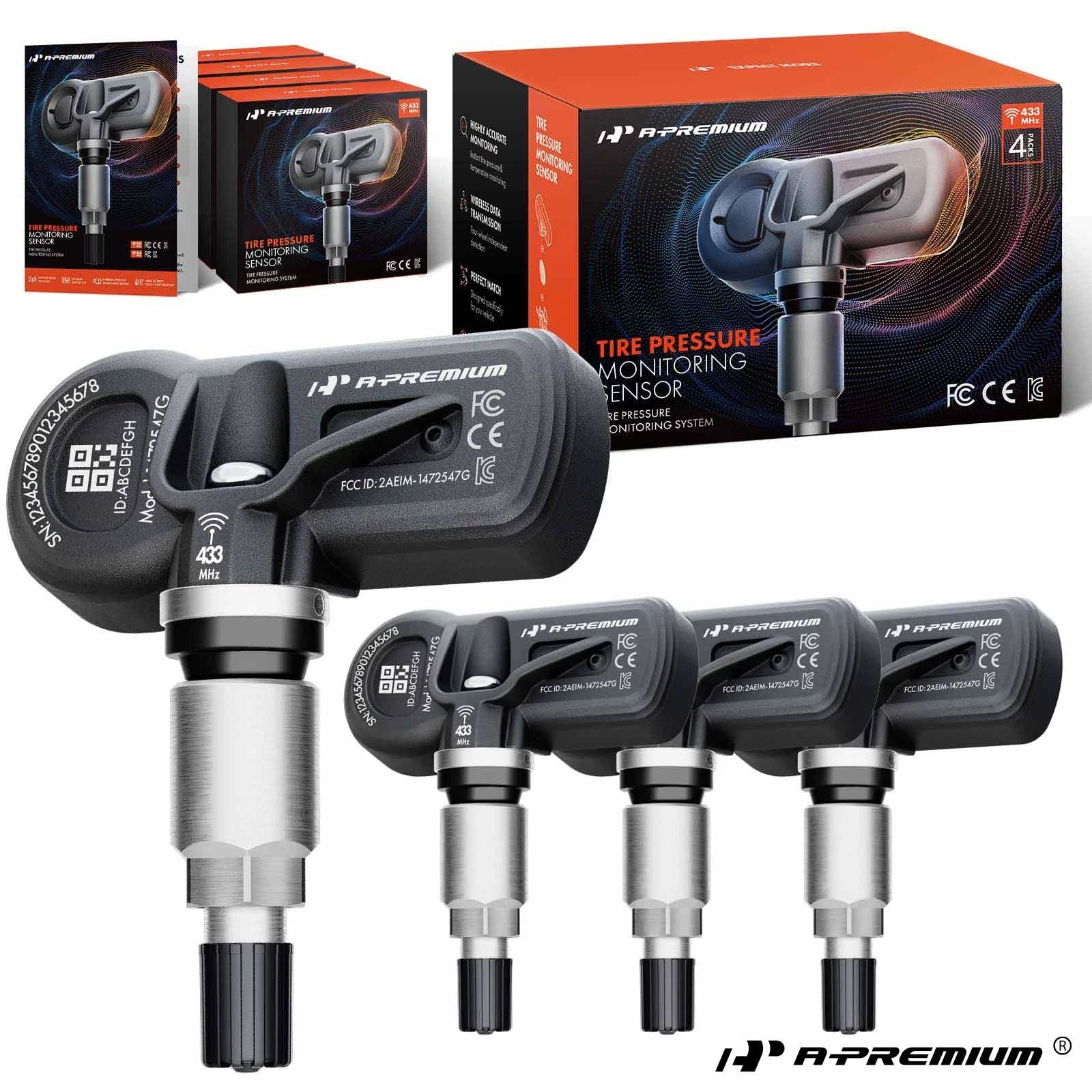 Set of 4 TPMS Tire Pressure Monitoring Sensors for Nissan Altima (2013–2018)