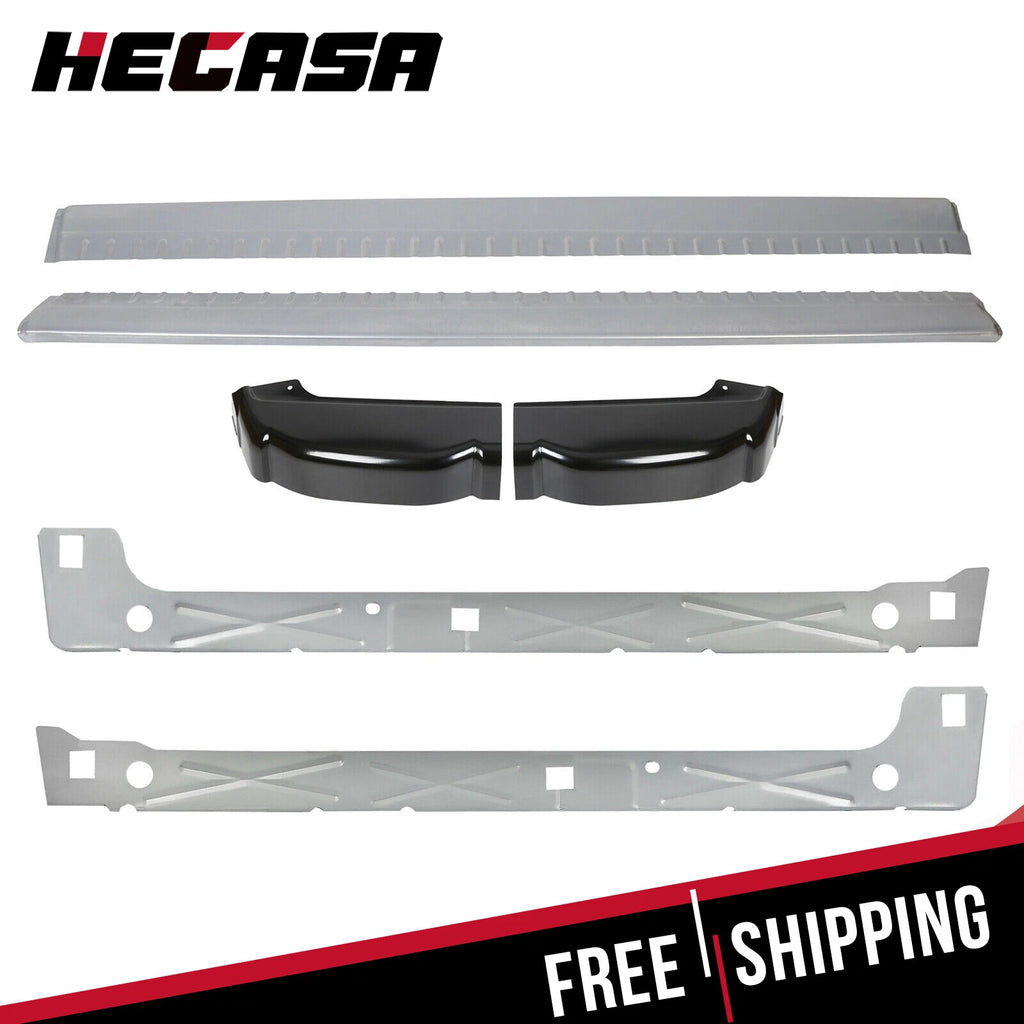 Set of 2 Rocker Panels with Cab Corners for Chevy Silverado (1999–2007)