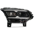 LED Headlight Driver Left for Dodge Durango (2021–2025) - Black, Halogen Signal