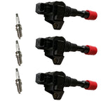 Set of 3 Ignition Coils & Iridium Spark Plugs for Honda Insight (2000–2006)