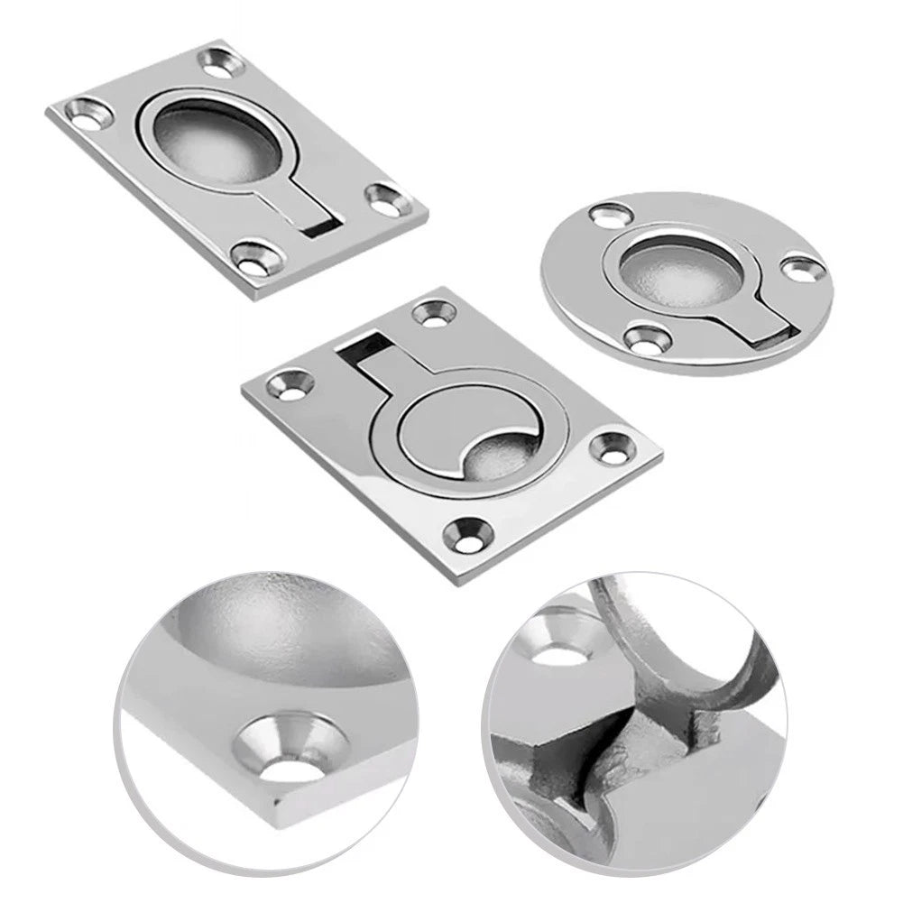 Stainless Steel Boat Hatch Latch with Flush Mount Design