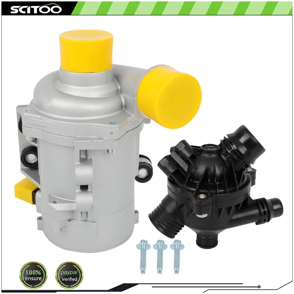 Water Pump with Thermostat Bolt for BMW 128i 325i 328i 528i 530i X3 (2008–2013)