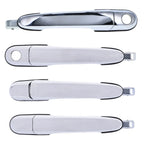 4pc Front/Rear Left+Right Chrome Door Handles for Hyundai Tucson (2004–2010)