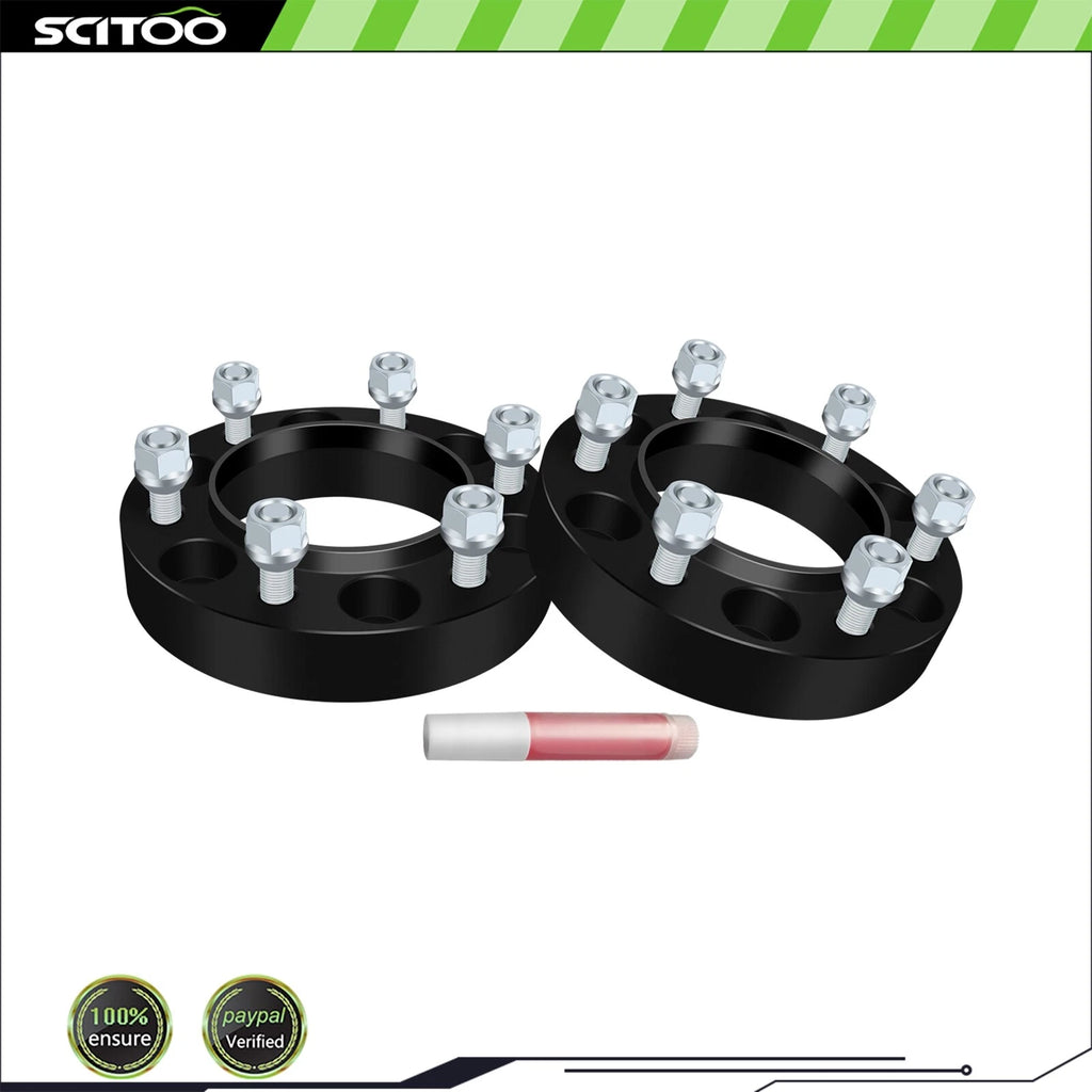2X Wheel Spacers 6x5.5 1.25" 12x1.5 for Toyota 4Runner Tacoma Tundra Sequoia (2003–2023)