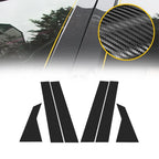 Carbon Fiber Pattern Vinyl Pillar Post Stickers for Civic Sedan (2016–2022)