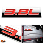3X Polished Metal 3D Decal Red Emblem Sticker for Chevrolet/Buick/Oldsmobile