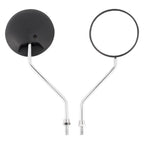 Black Round Mirror Set for Honda Express Spree Gyro Elite 50 (NA NC NQ NX SE TG50)
