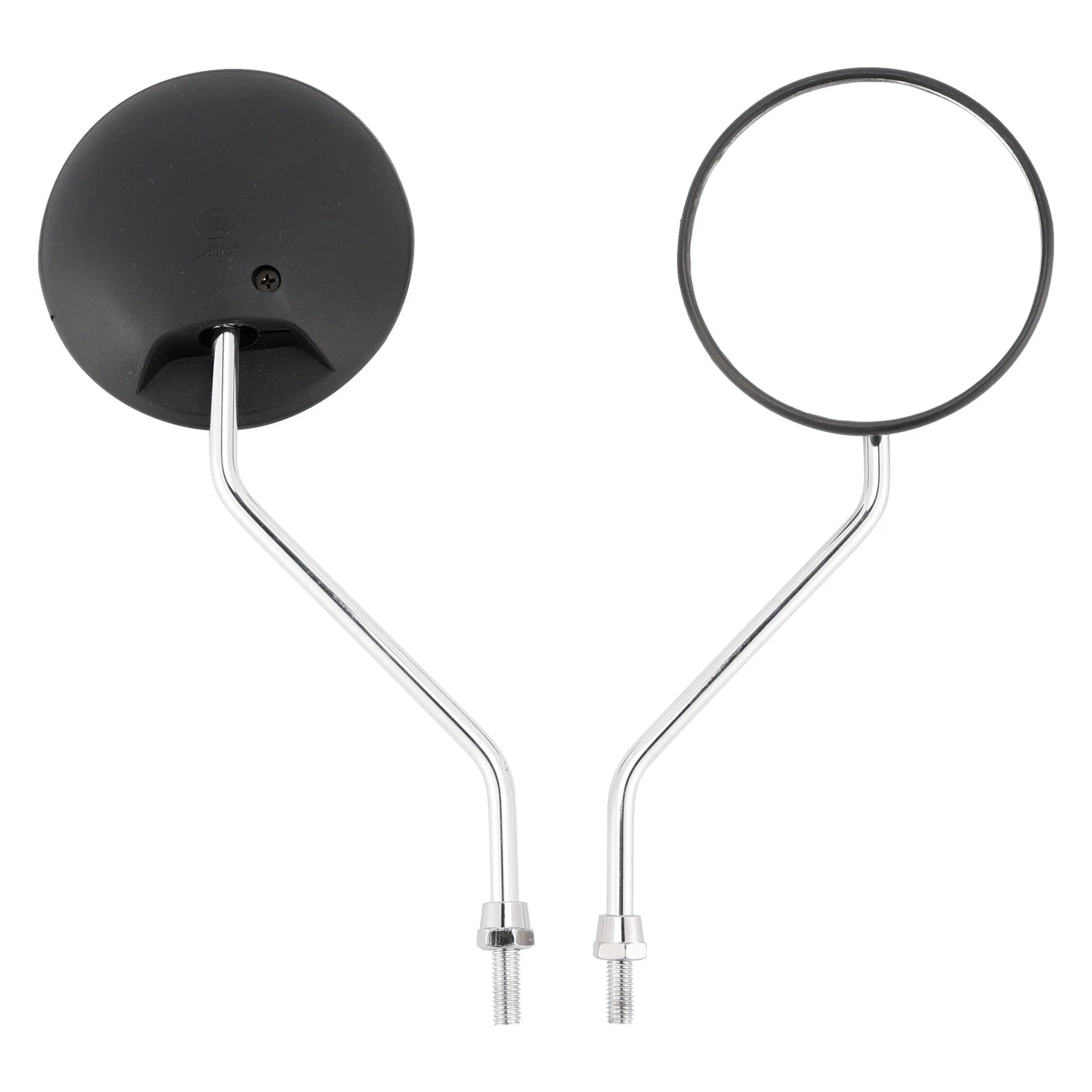 Black Round Mirror Set for Honda Express Spree Gyro Elite 50 (NA NC NQ NX SE TG50)