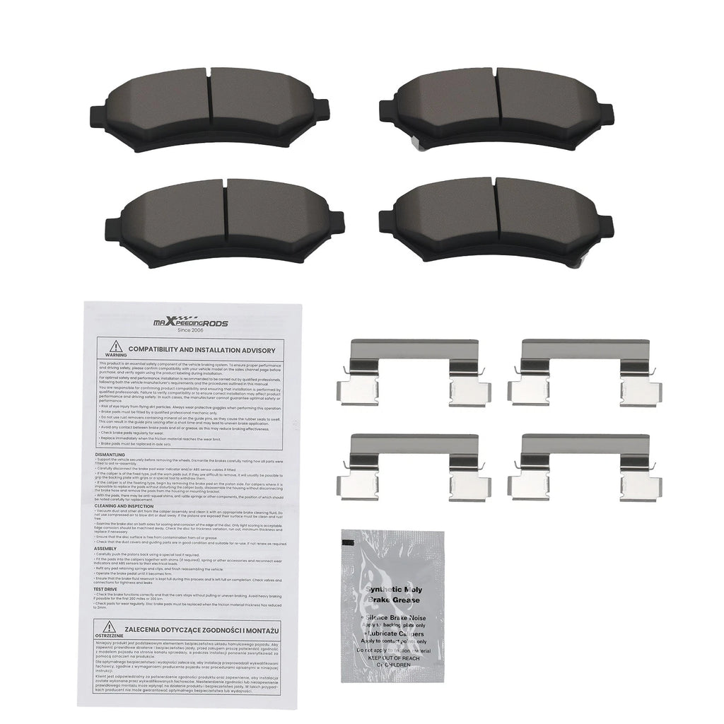 Front Ceramic Brake Pads Kit for Cadillac DeVille Eldorado Seville (1994-2004)