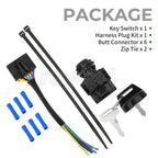 Ignition Key Switch Harness Pigtail Kit for Polaris ACE 325/500/570/900 (2016–2019)