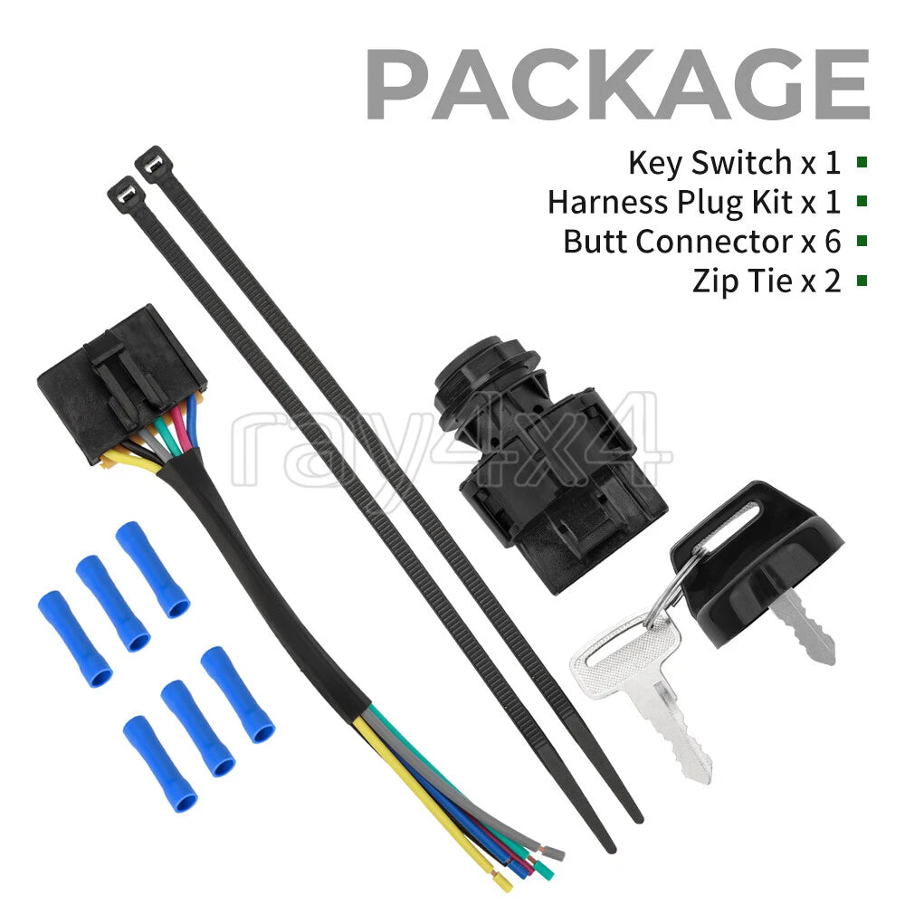 Ignition Key Switch Harness Pigtail Kit for Polaris ACE 325/500/570/900 (2016–2019)