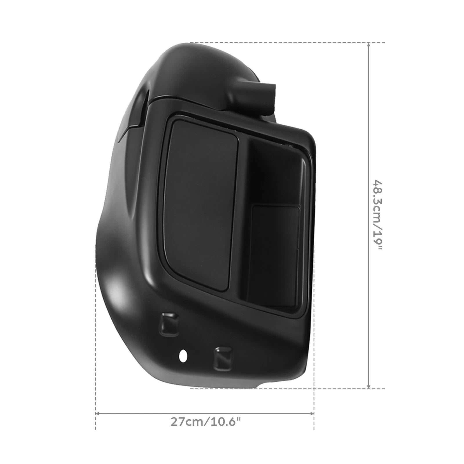 Matte Black Lower Vented Fairings for Harley Electra Glide (2014–2024)