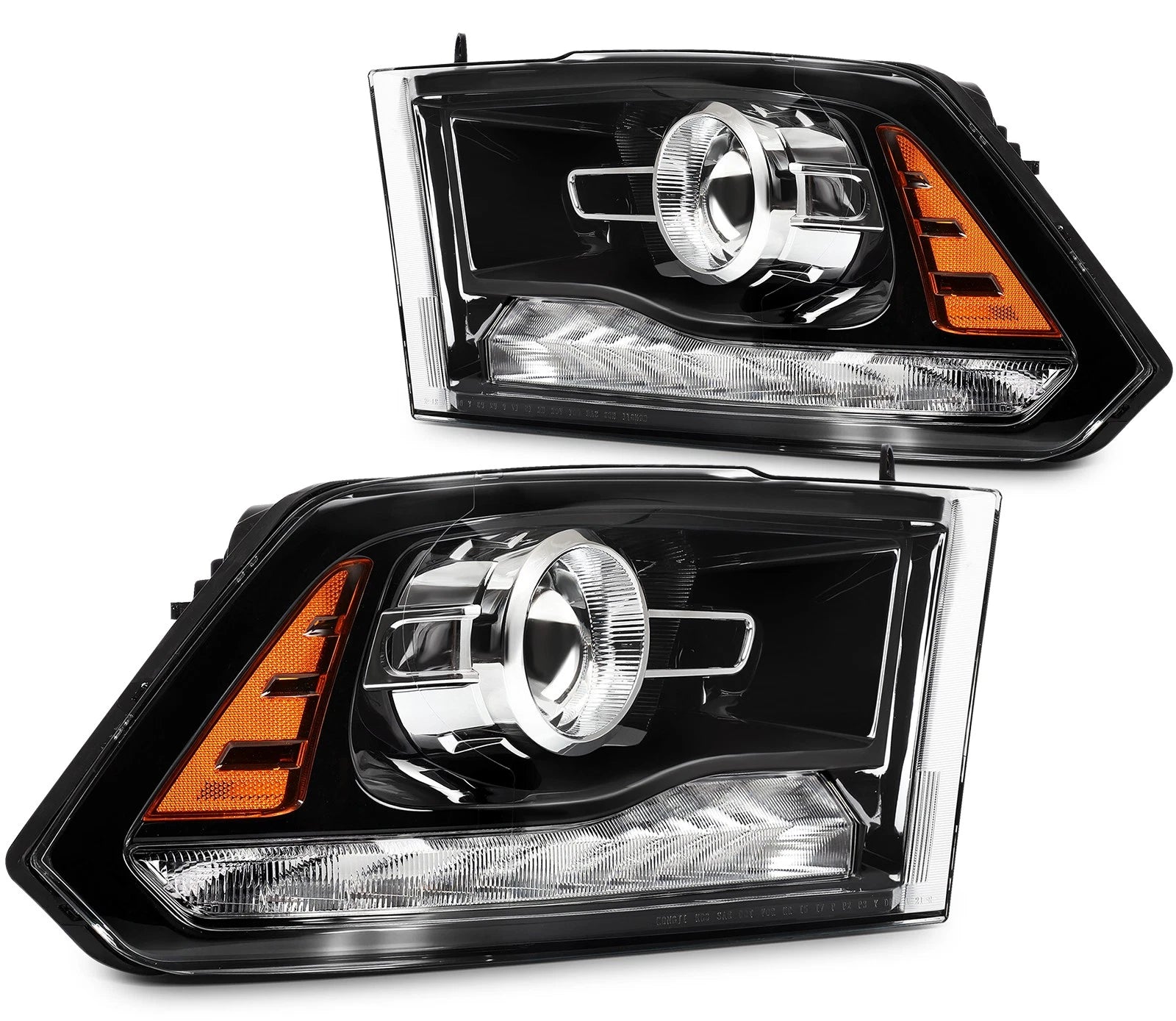 Halogen Headlights Pair for Ram 2500 3500 Dodge Ram 1500 (2009–2018)