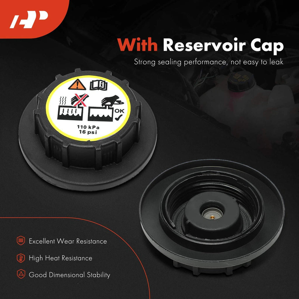 Engine Coolant Reservoir Tank with Cap for Ford Mustang (2001–2004)