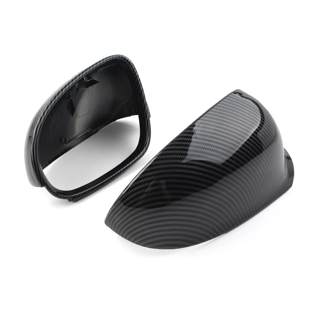 Rear View Mirror Cover Cap for VW Golf 5, EOS, Jetta, Passat (2003–2009) - Carbon Fiber Look