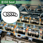 Set of 5 Oil Seal Rotary Shaft Seal NBR Rubber 55x63x5mm
