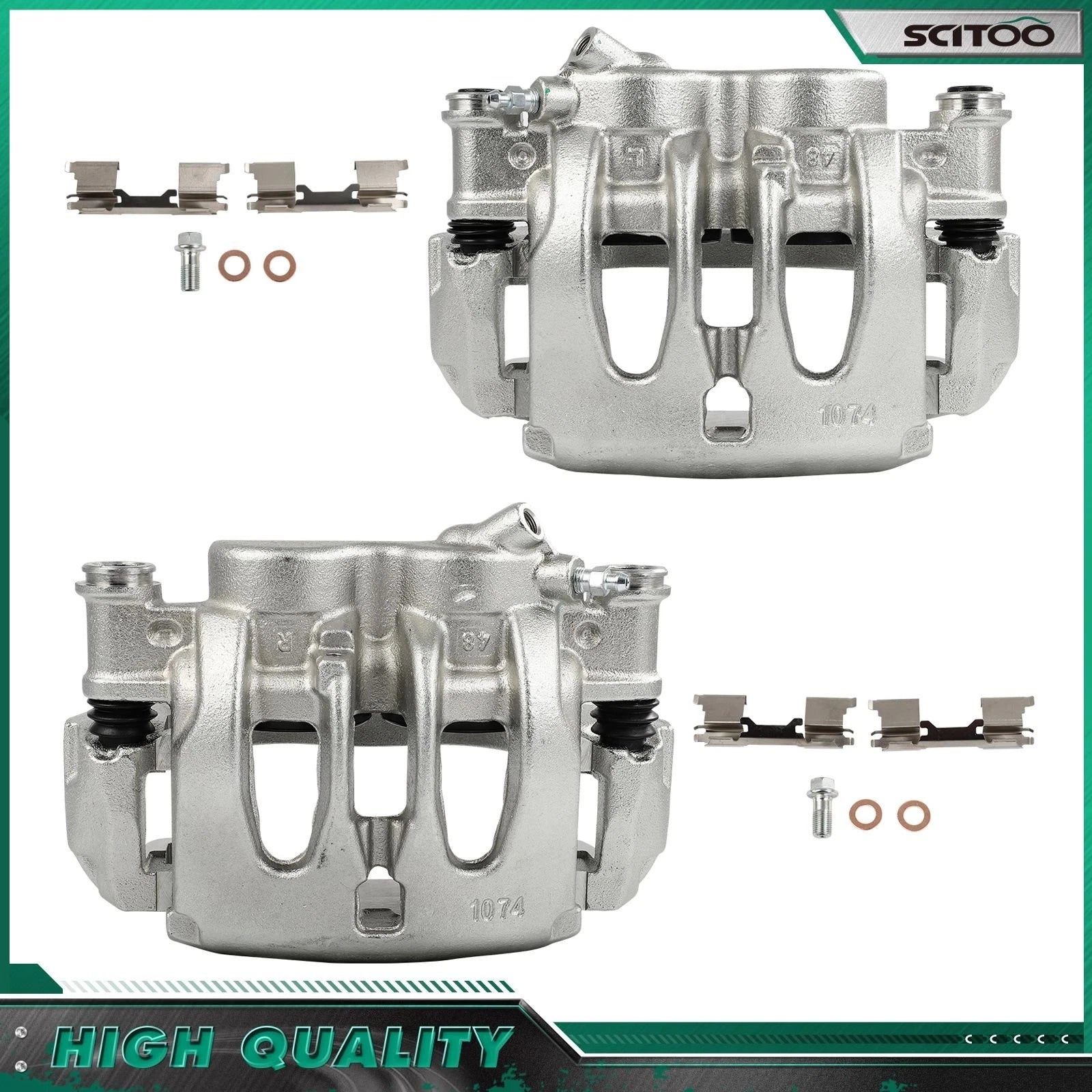 Front Brake Calipers w/ Bracket for Mercedes-Benz Sprinter (2007–2008)