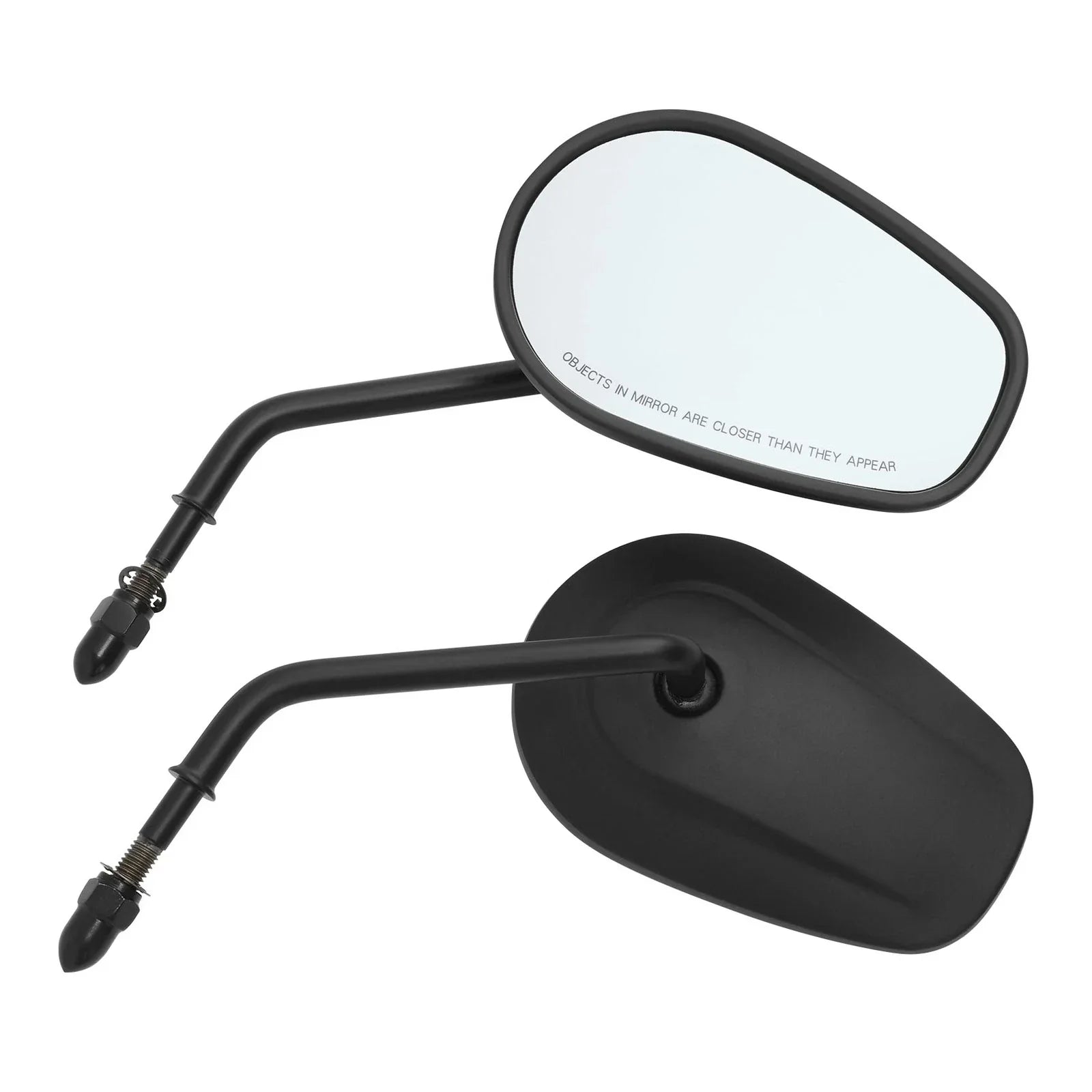 Matte Black Rearview Mirrors for Harley Heritage Softail Dyna Fat Bob