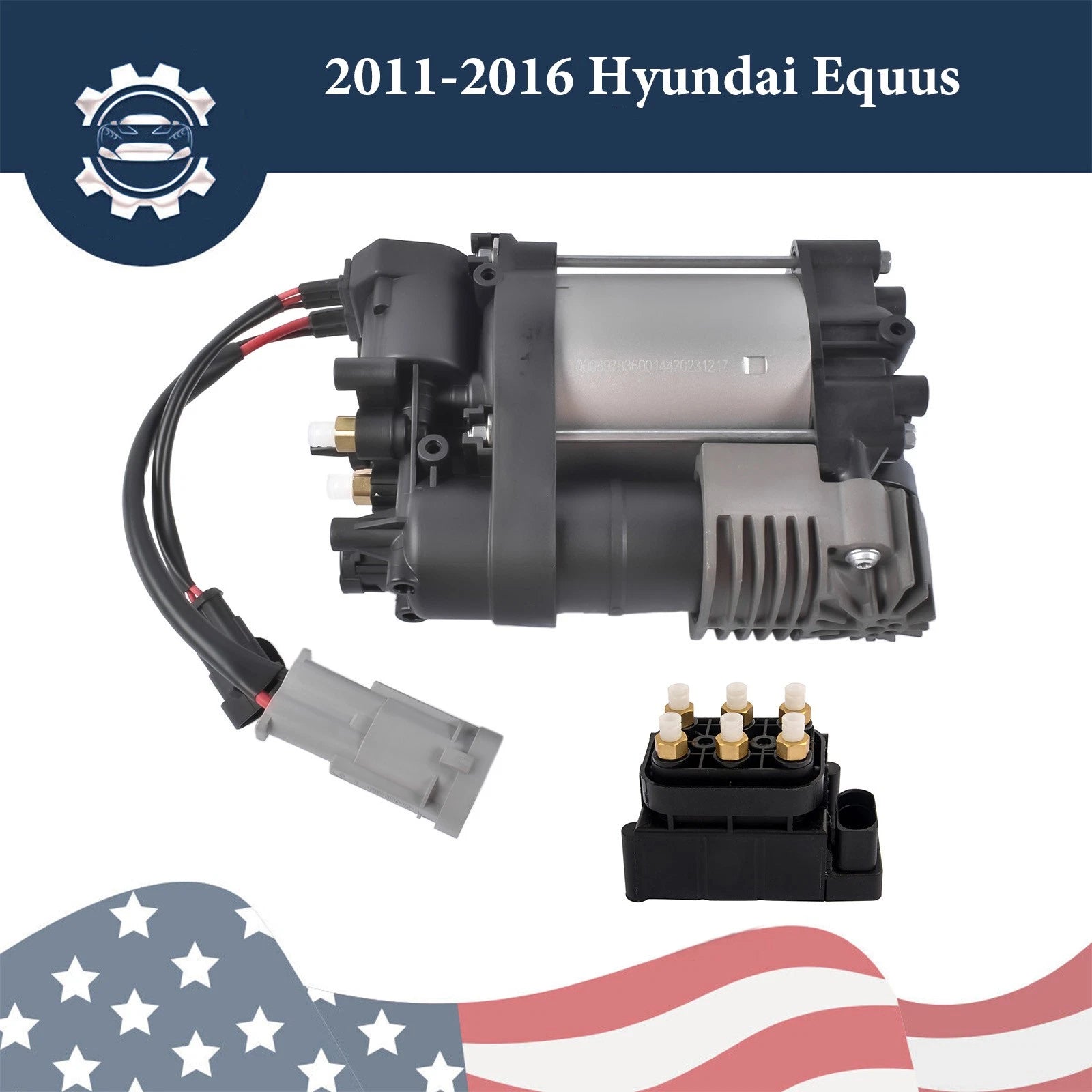 Air Suspension Compressor Solenoid Valve Block for Hyundai Equus (2011–2016)