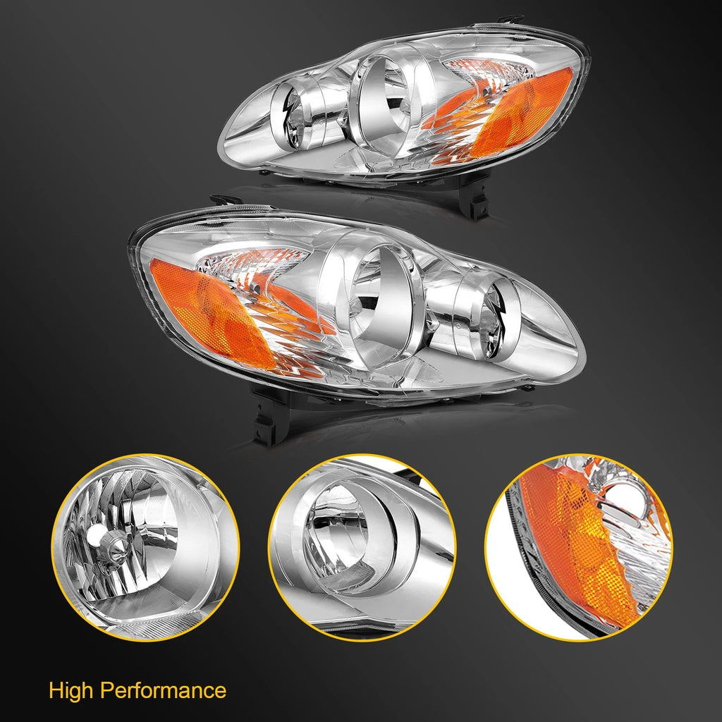 Headlight Assembly for Toyota Corolla (2003–2008)