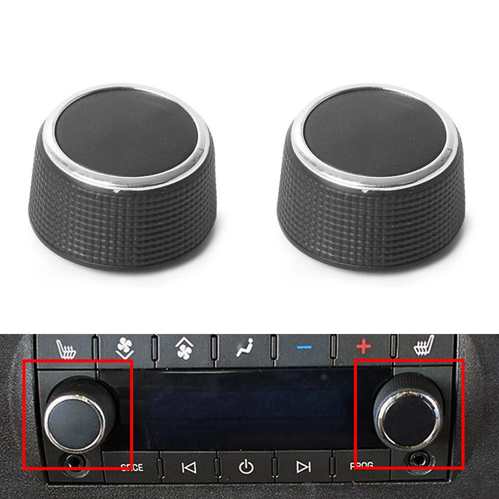 2X Replacement Rear Radio Volume Control Knob for Chevrolet Suburban GMC (2007–2013)