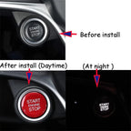 Red Engine Start Stop Switch Trim for Alfa Romeo Giulia Stelvio (2017-2022)