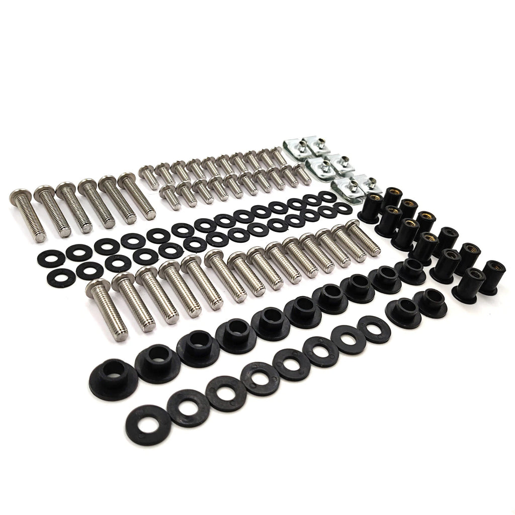 Fairing Bolt Kit Screws Washers Fasteners for Kawasaki ZX-6R (1998–2002)