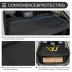 Rear Parcel Shelf Boot Load Cover for Ford Fiesta (2018–2022) Black