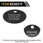 Engine Start Stop Button Switch Knob Cover for Ford F-150 (2016–2021) Black