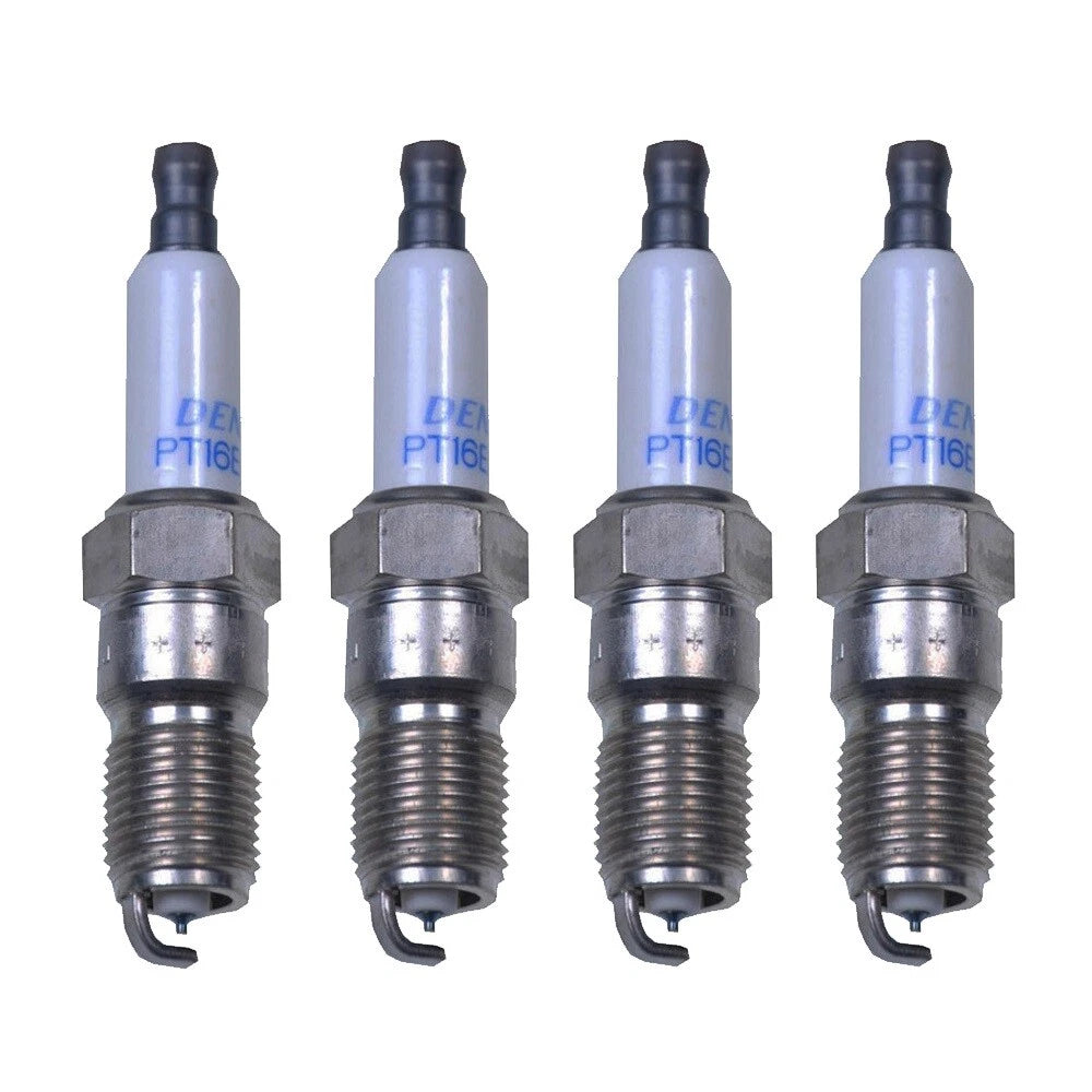 Set of 4 Denso Double Platinum Spark Plugs 0.050 Gap for Ford Mazda