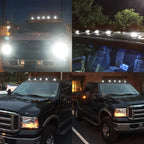 Smoked Cab Roof Running Marker Light Covers for Ford F250 F350