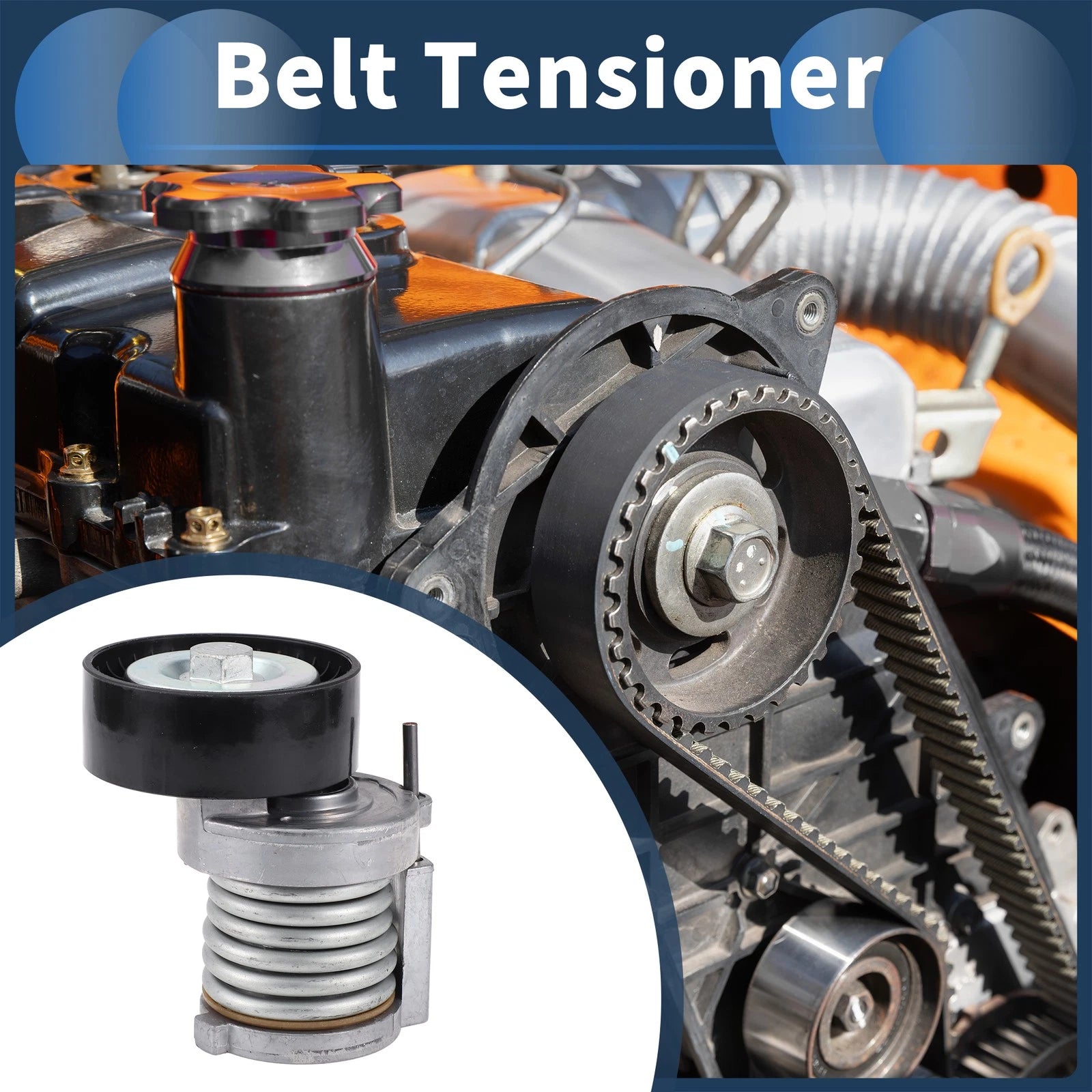 Belt Tensioner for Audi A2 1.4 1.6 FSI (2000–2005) No.030145299 Metal 1 Pc