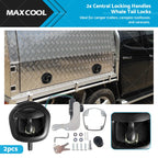 2X Power Operated Whale Tail T Handle Lock for Trailer Canopy (12V)