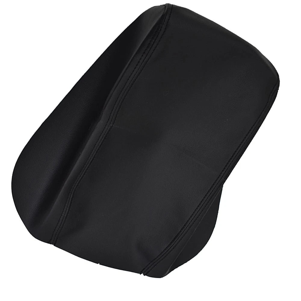 Leather Center Console Lid Armrest Cover for Ford Explorer (2011–2018) Black