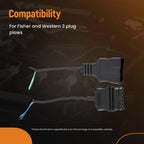 Wire Harness 3 Pin Cable for Fisher Western Snow Plow Truck (27063)